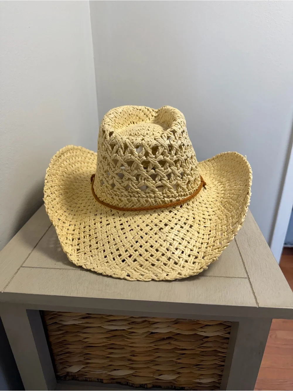 Western Cowboy Hat Festival 100% Paper Straw with Chin Cord - One Size Unisex